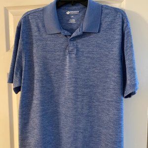 Haggar Men's Blue  Polo Shirt Size Large